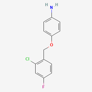4-[(2-Chloro-4-fluorophenyl)methoxy]aniline
