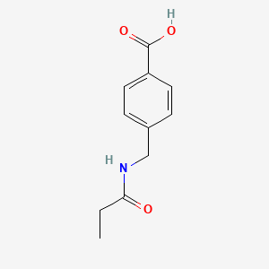 molecular formula C11H13NO3 B7807201 4-(Propanamidomethyl)benzoic acid 