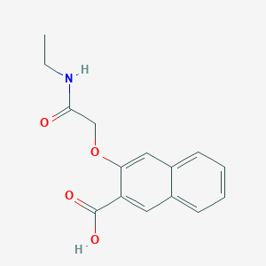 molecular formula C15H15NO4 B7807204 3-[(Ethylcarbamoyl)methoxy]naphthalene-2-carboxylic acid 