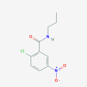 molecular formula C10H11ClN2O3 B7807207 2-chloro-5-nitro-N-propylbenzamide 