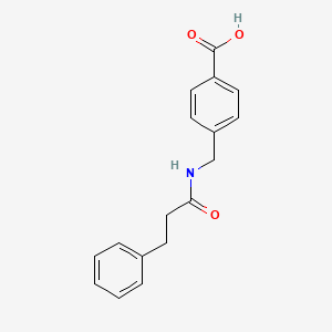 4-[(3-Phenylpropanamido)methyl]benzoic acid