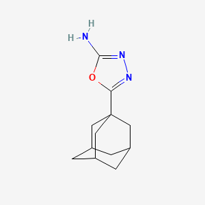 molecular formula C12H17N3O B7807212 5-(1-Adamantyl)-1,3,4-oxadiazol-2-amine CAS No. 924862-07-7