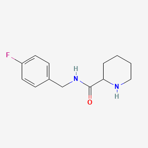 N-[(4-fluorophenyl)methyl]piperidine-2-carboxamide