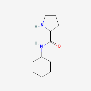 molecular formula C11H20N2O B7807265 N-Cyclohexyl-2-pyrrolidinecarboxamide 