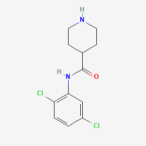molecular formula C12H14Cl2N2O B7807276 N-(2,5-Dichlorophenyl)piperidine-4-carboxamide 