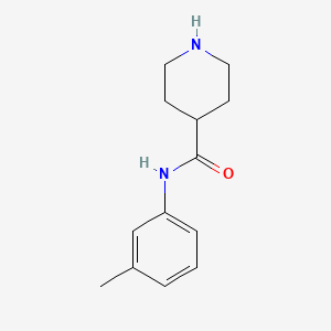 molecular formula C13H18N2O B7807284 N-(3-Methylphenyl)piperidine-4-carboxamide 