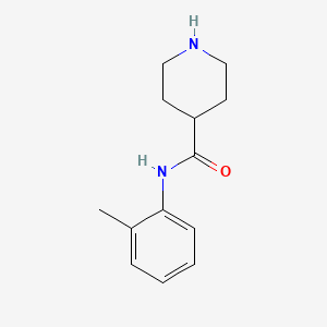 molecular formula C13H18N2O B7807307 N-(o-tolyl)piperidine-4-carboxamide 