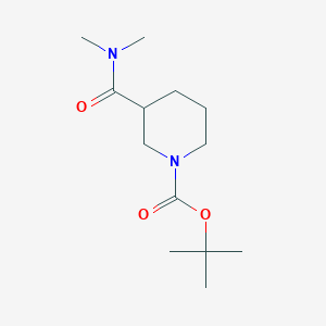 molecular formula C13H24N2O3 B7807355 Tert-butyl 3-(dimethylcarbamoyl)piperidine-1-carboxylate 