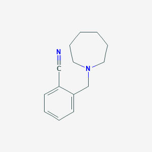 molecular formula C14H18N2 B7807396 2-(Azepan-1-ylmethyl)benzonitrile CAS No. 135277-09-7