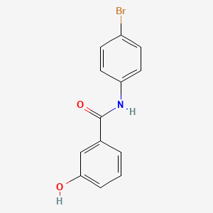 molecular formula C13H10BrNO2 B7807403 N-(4-bromophenyl)-3-hydroxybenzamide 