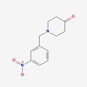 molecular formula C12H14N2O3 B7807431 1-(3-硝基苄基)哌啶-4-酮 