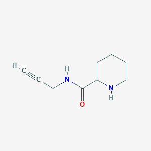 molecular formula C9H14N2O B7807448 N-(Prop-2-yn-1-yl)piperidine-2-carboxamide 