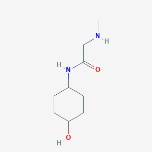 molecular formula C9H18N2O2 B7807458 N-(4-hydroxycyclohexyl)-2-(methylamino)acetamide 