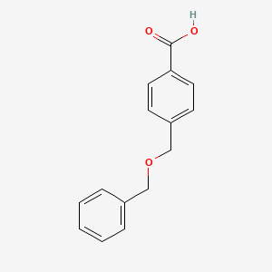 molecular formula C15H14O3 B7807499 4-[(Phenylmethoxy)methyl]benzoic acid 