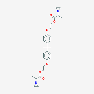 B078075 [(Isopropylidene)bis(p-phenyleneoxy)]diethylene bis(alpha-methylaziridine-1-acetate) CAS No. 13320-32-6