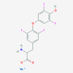 molecular formula C15H10I4NNaO4 B7807549 CID 9875670 