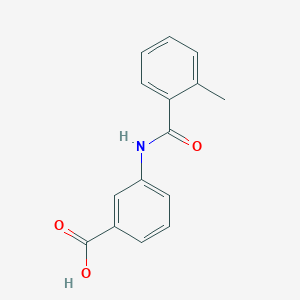 molecular formula C15H13NO3 B7807586 3-[(2-Methylbenzoyl)amino]benzoic acid 