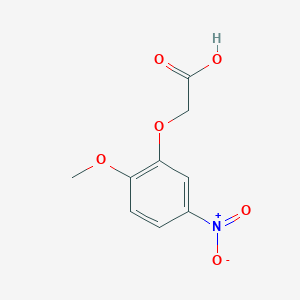 molecular formula C9H9NO6 B7807602 2-Methoxy-5-nitro-phenoxyacetic acid 