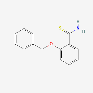 molecular formula C14H13NOS B7807635 2-(Benzyloxy)benzothioamide 