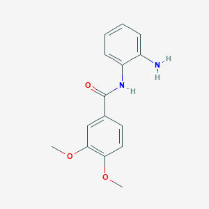 molecular formula C15H16N2O3 B7807688 N-(2-Aminophenyl)-3,4-dimethoxybenzamide 