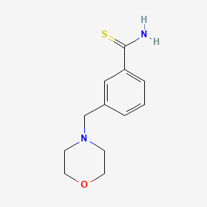 molecular formula C12H16N2OS B7807703 3-(Morpholin-4-ylmethyl)benzene-1-carbothioamide 