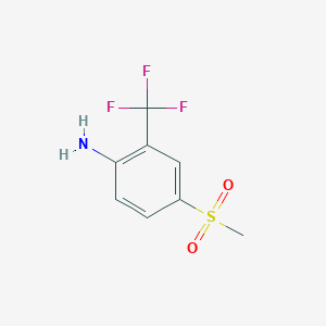molecular formula C8H8F3NO2S B7807713 4-(Methylsulfonyl)-2-(trifluoromethyl)aniline 