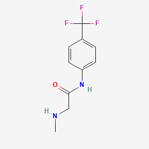 molecular formula C10H11F3N2O B7807743 Acetamide, 2-(methylamino)-N-[4-(trifluoromethyl)phenyl]- 