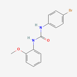 molecular formula C14H13BrN2O2 B7807751 1-(4-Bromophenyl)-3-(2-methoxyphenyl)urea 
