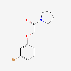 molecular formula C12H14BrNO2 B7807772 2-(3-Bromophenoxy)-1-(pyrrolidin-1-YL)ethanone 