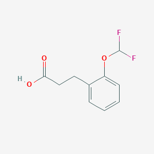 molecular formula C10H10F2O3 B7807800 3-(2-(Difluoromethoxy)phenyl)propanoic acid 