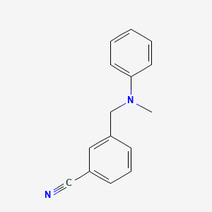 molecular formula C15H14N2 B7807827 3-[(N-methylanilino)methyl]benzonitrile 