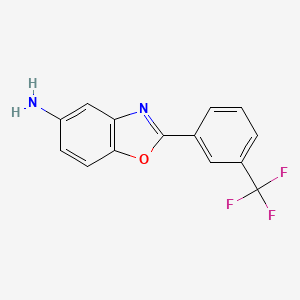 molecular formula C14H9F3N2O B7807869 2-(3-(Trifluoromethyl)phenyl)benzo[d]oxazol-5-amine 