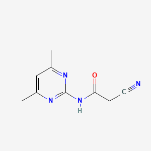 molecular formula C9H10N4O B7807936 2-cyano-N-(4,6-dimethylpyrimidin-2-yl)acetamide 