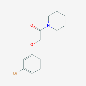 molecular formula C13H16BrNO2 B7807944 2-(3-Bromophenoxy)-1-(piperidin-1-YL)ethanone 