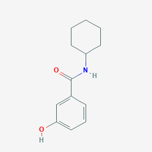 molecular formula C13H17NO2 B7807976 N-cyclohexyl-3-hydroxybenzamide 