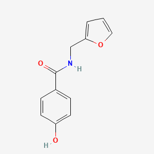 molecular formula C12H11NO3 B7807996 N-(furan-2-ylmethyl)-4-hydroxybenzamide 