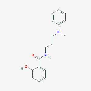 molecular formula C17H20N2O2 B7808034 2-hydroxy-N-[3-(N-methylanilino)propyl]benzamide 
