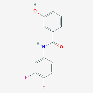 molecular formula C13H9F2NO2 B7808052 N-(3,4-difluorophenyl)-3-hydroxybenzamide 