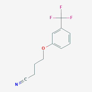 molecular formula C11H10F3NO B7808084 4-[3-(Trifluoromethyl)-phenoxy]butanenitrile 