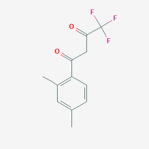 molecular formula C12H11F3O2 B7808101 1-(2,4-Dimethylphenyl)-4,4,4-trifluorobutane-1,3-dione CAS No. 94856-20-9