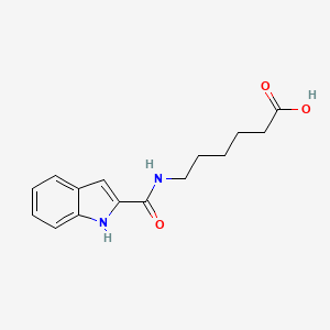 6-[(1H-indol-2-ylcarbonyl)amino]hexanoic acid