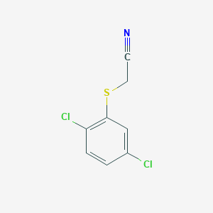 molecular formula C8H5Cl2NS B7808153 2-[(2,5-Dichlorophenyl)sulfanyl]acetonitrile 