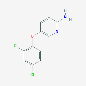 molecular formula C11H8Cl2N2O B7808170 5-(2,4-Dichlorophenoxy)pyridin-2-amine 