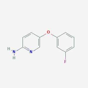 molecular formula C11H9FN2O B7808174 5-(3-Fluorophenoxy)-2-pyridinamine 