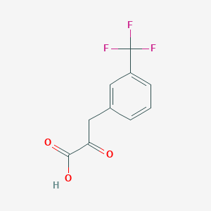 molecular formula C10H7F3O3 B7808233 2-oxo-3-[3-(trifluoromethyl)phenyl]propanoic Acid CAS No. 120658-70-0