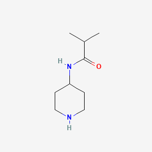 molecular formula C9H18N2O B7808241 2-Methyl-N-(piperidin-4-yl)propanamide CAS No. 78555-37-0