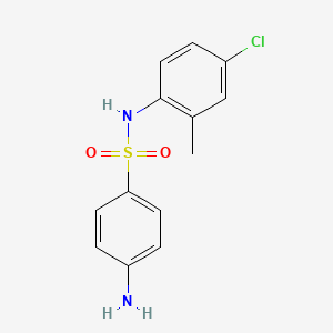 molecular formula C13H13ClN2O2S B7808291 4-amino-N-(4-chloro-2-methylphenyl)benzenesulfonamide 