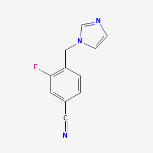 4-((1H-Imidazol-1-yl)methyl)-3-fluorobenzonitrile