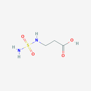 molecular formula C3H8N2O4S B7808313 3-(Sulfamoylamino)propanoic acid 