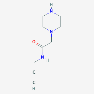 2-(piperazin-1-yl)-N-(prop-2-yn-1-yl)acetamide